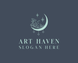 Moon Star Art Studio logo design