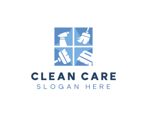 Cleaning Disinfect Maintenance logo design