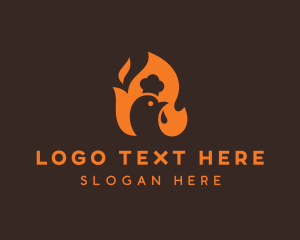 Roast - Chicken Barbecue Grill logo design