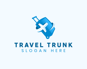 Suitcase - Travel Bag Luggage logo design