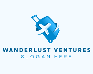 Travel Bag Luggage logo design