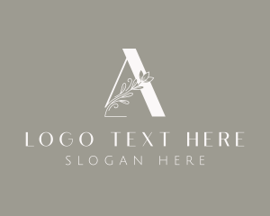 Floral - Aesthetic Flower Letter A logo design