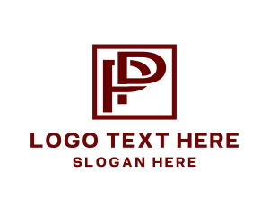 Manufacturing - Modern Business Letter P logo design