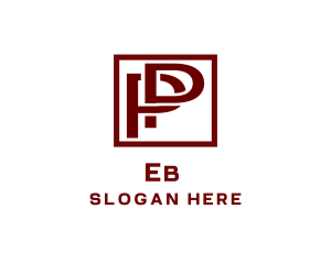 Letter P - Modern Business Letter P logo design
