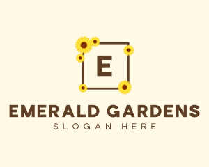 Sunflower Frame Boutique logo design