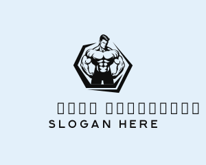 Muscle Gym Bodybuilder Logo