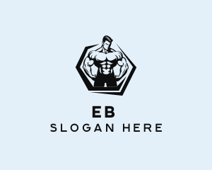 Muscle Gym Bodybuilder Logo