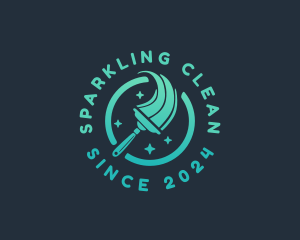 Cleaning - Sparkle Cleaning Mop logo design