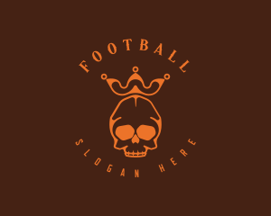 Badge - Crown Skull King logo design