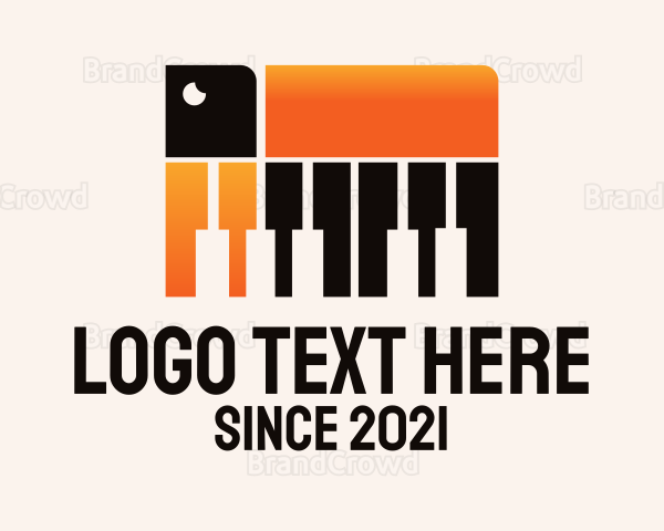 Toucan Piano Keys Logo