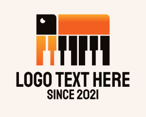 Music Studio - Toucan Piano Keys logo design