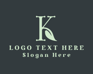 Organic Boutique Letter K Logo