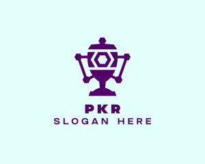 Purple Digital Trophy Logo