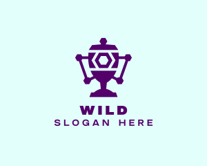 Purple Digital Trophy Logo