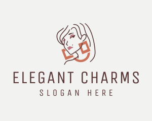 Elegant Feminine Jewelry logo design