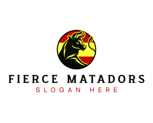 Spain Bull Matador logo design