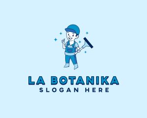 Sanitation Cleaner Housekeeping Logo