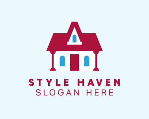 Hostel - Red Roof House logo design
