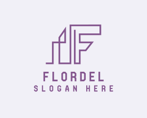 Business Building Letter F logo design