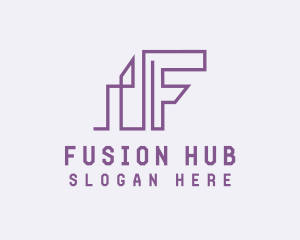 Business Building Letter F logo design