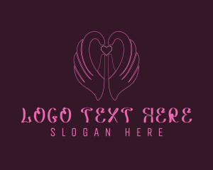 Heart - Heart Hands Care logo design