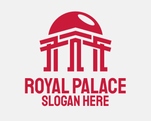 Palace - Sun Temple Pillar logo design