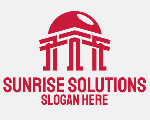 Sun - Sun Temple Pillar logo design