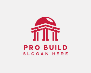 Temple Pillar Architect logo design