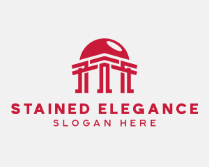 Temple Pillar Architect logo design