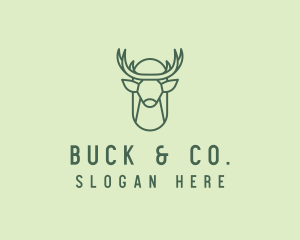 Wild Deer Hunting logo design