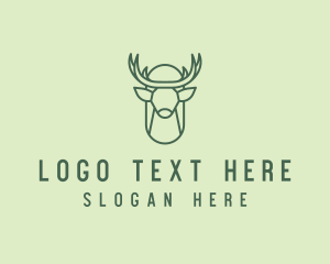 Hunt - Wild Deer Hunting logo design