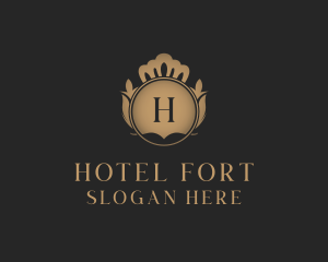 Shield Crown Hotel logo design