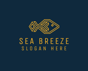 Sea Fish Restaurant logo design