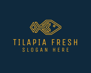 Tilapia - Sea Fish Restaurant logo design