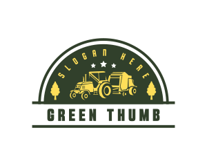 Cultivating - Tractor Agricultural Farming logo design