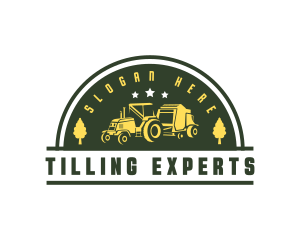 Tilling - Tractor Agricultural Farming logo design