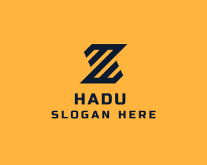 Modern Industrial Slant logo design