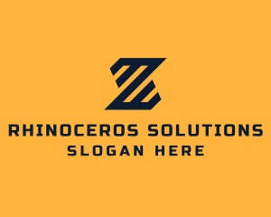 Modern Industrial Slant logo design