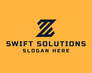 Quick - Modern Industrial Slant logo design
