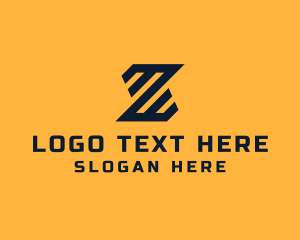 Budget - Modern Industrial Slant logo design