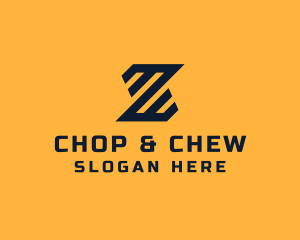 Modern Industrial Slant logo design