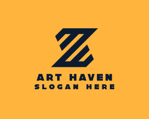 Modern Industrial Slant logo design