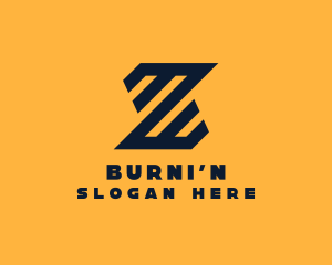 Modern Industrial Slant logo design