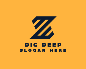 Modern Industrial Slant logo design