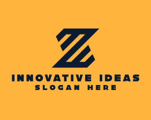 Modern Industrial Slant logo design