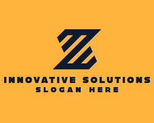 Modern Industrial Slant logo design