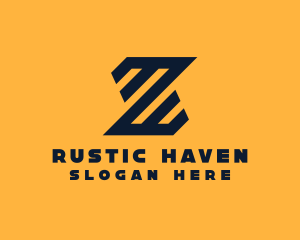 Modern Industrial Slant logo design