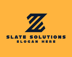 Modern Industrial Slant logo design