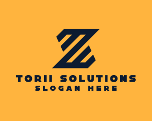 Modern Industrial Slant logo design