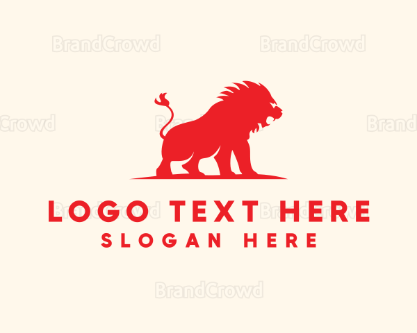 Safari Wild Lion Logo